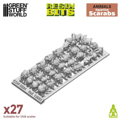 Green Stuff World: 3D Printed Set - Egyptian Scarabs