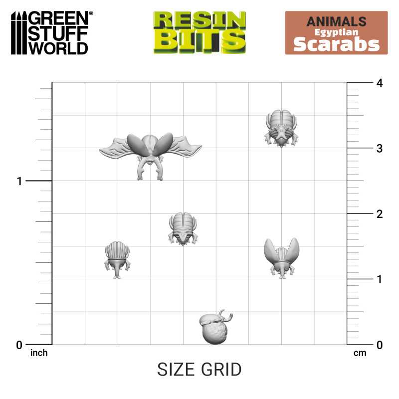 Green Stuff World: 3D Printed Set - Egyptian Scarabs