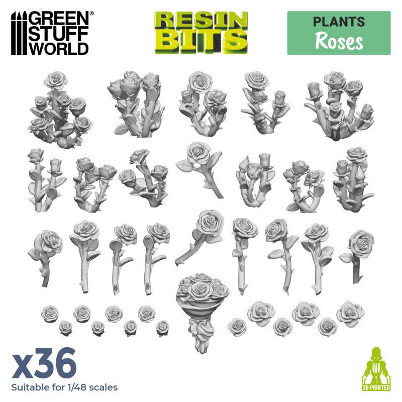 Green Stuff World: 3D Printed Set - Roses