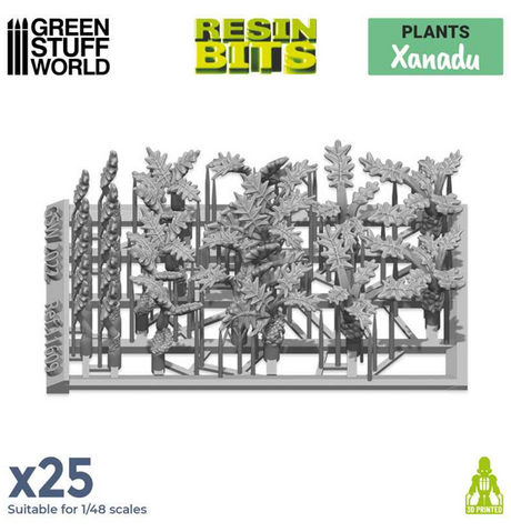 Green Stuff World: 3D Printed Set - Plants - Xanadu