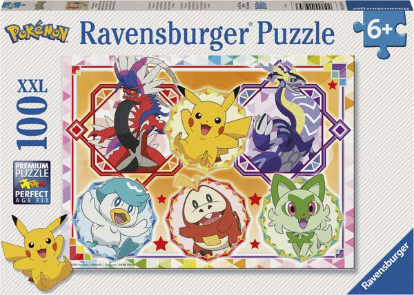 Ravensburger - Pokemon Scarlet & Violet - 100 brikker (Puslespil)