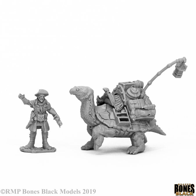 Reaper Bones Black - Dreadmere Pack Tortoise & Drayman