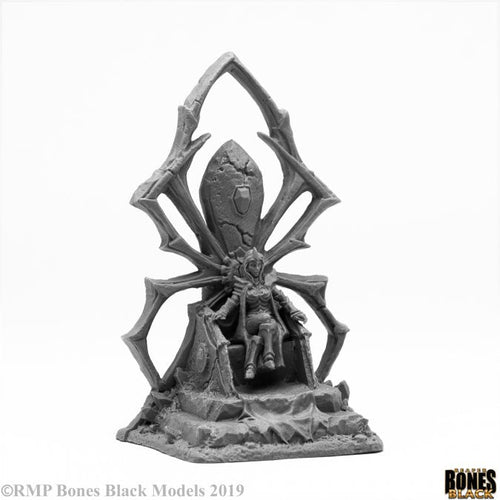 Reaper Bones - Dark Elf Queen on Throne