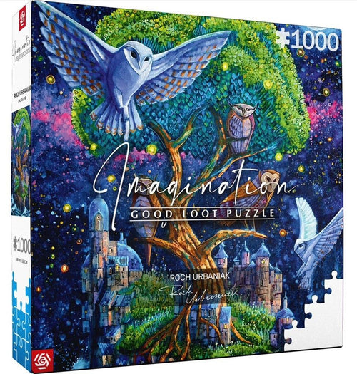 Imagination: Roch Urbaniak Owl Island - 1000 (Puslespil)