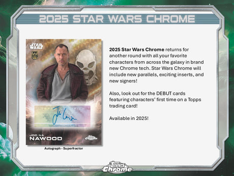 Topps Chrome Star Wars 2025 - Value Box