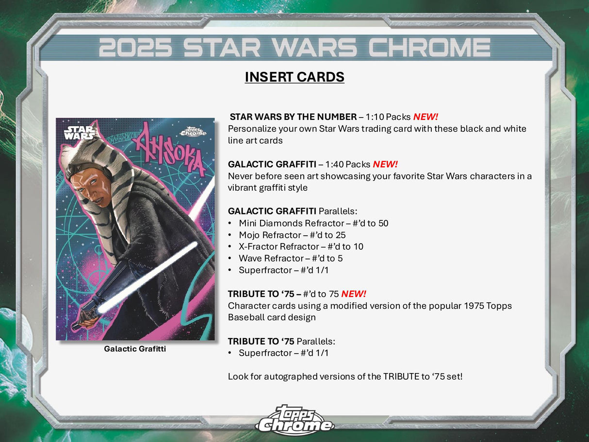 Topps Chrome Star Wars 2025 - Value Box