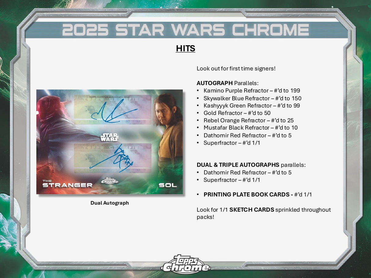 Topps Chrome Star Wars 2025 - Value Box