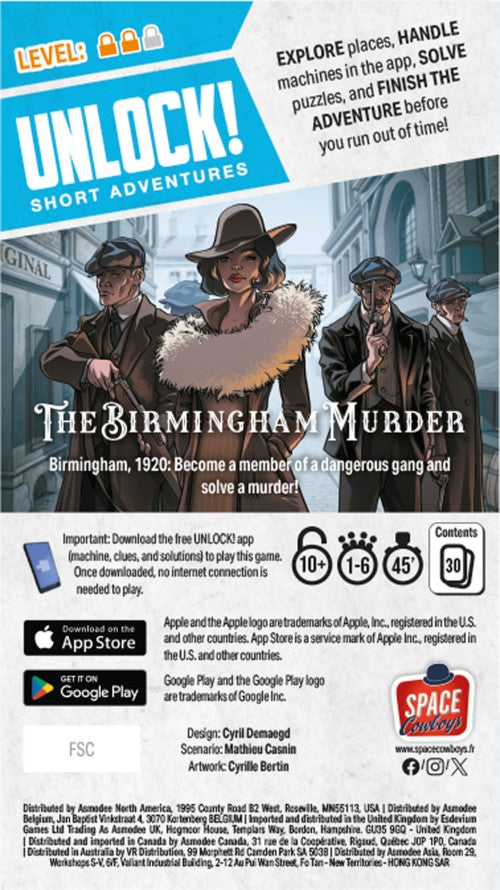 Unlock Short Adventures 8 - The Birmingham Murder