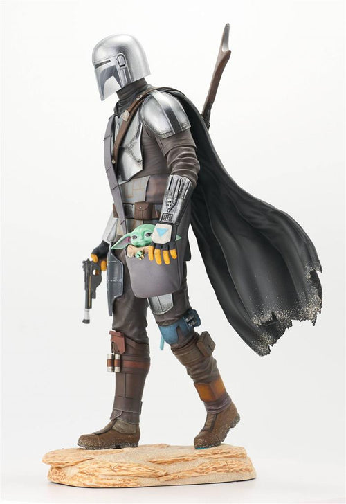 Limited Gentle Giant - Star Wars The Mandalorian W/Child Premier Collection Statue 25cm