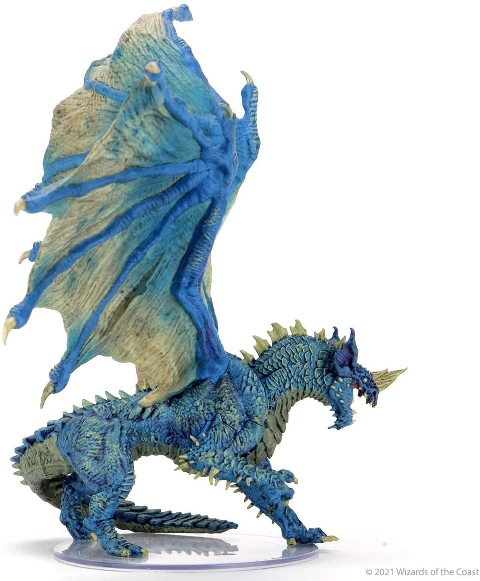 Dungeons & Dragons: 5th Ed. - Icons of the Realms - Adult Blue Dragon Premium Figure