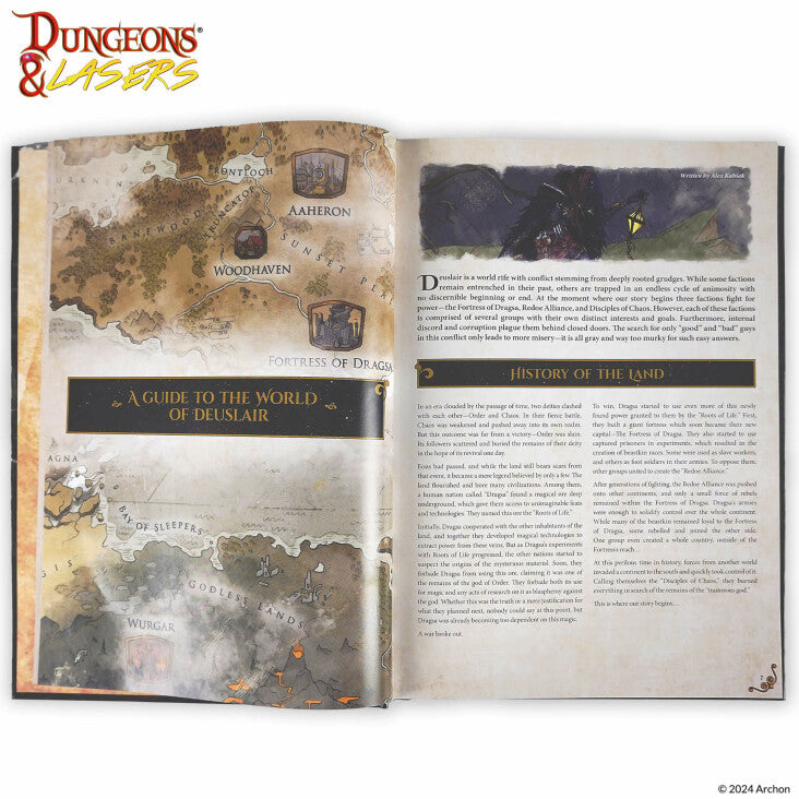 Dungeons & Lasers: The World of Deuslair - RPG Campaign (Eng)