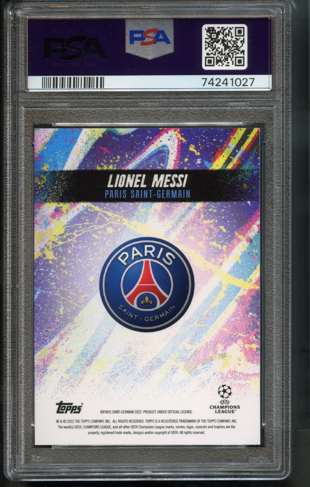 Lionel Messi PSA 10 [2022 Topps Jude Bellingham Curated]