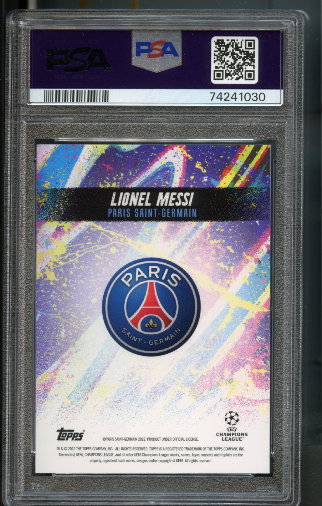 Lionel Messi PSA 10 [2022 Topps Jude Bellingham Curated]