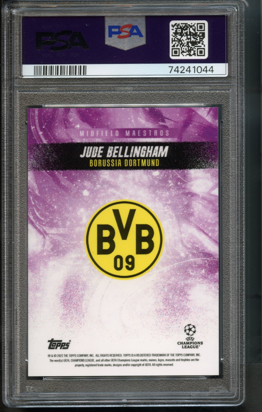 Jude Bellingham 19/25 PSA 8 [2022 Topps Jude Bellingham Curated]