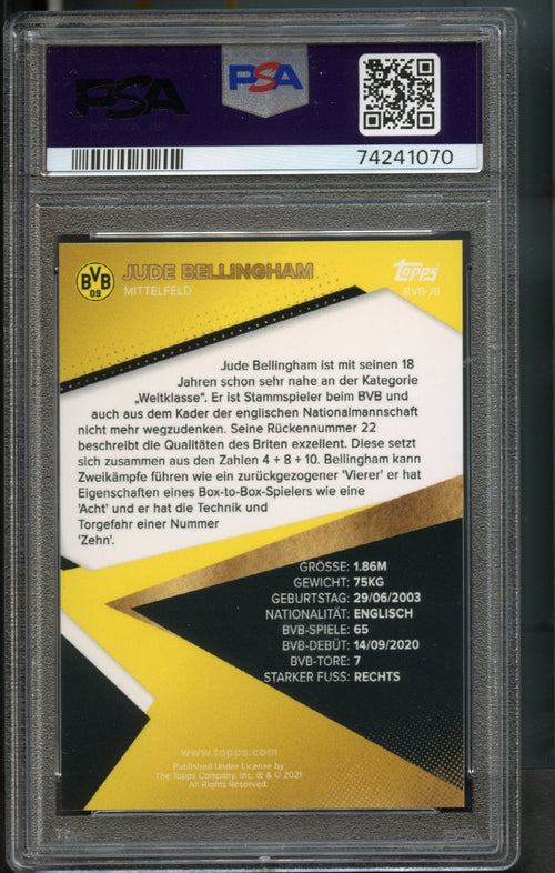 Jude Bellingham #JB 147/170 PSA 8 [2021-22 Topps Borussia Dortmund Team Set]