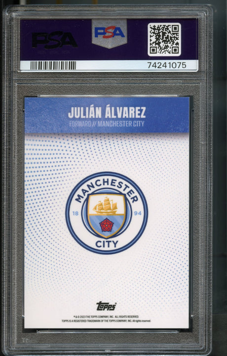 Julian Alvarez 58/99 PSA 8 [2022-23 Topps Manchester City Team Set]