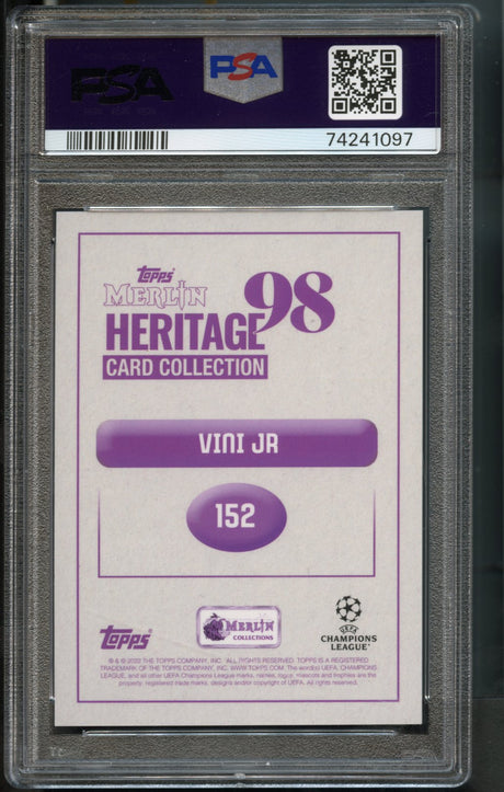 Vini JR #152 PSA 9 [2022-23 Topps Merlin Hertiage 98]