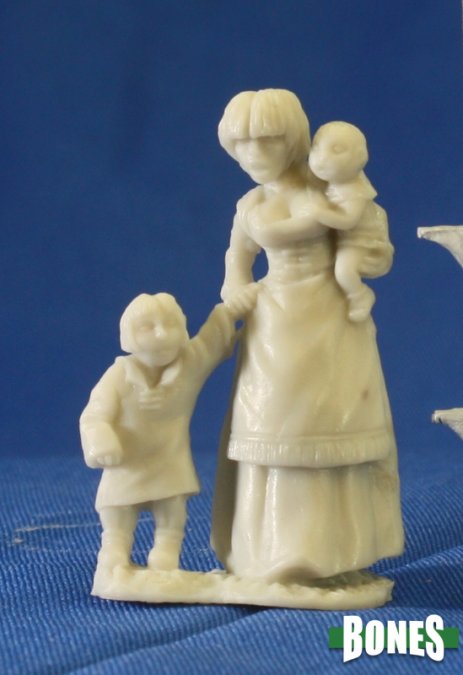 Reaper Bones: Townsfolk - Mom & Kids
