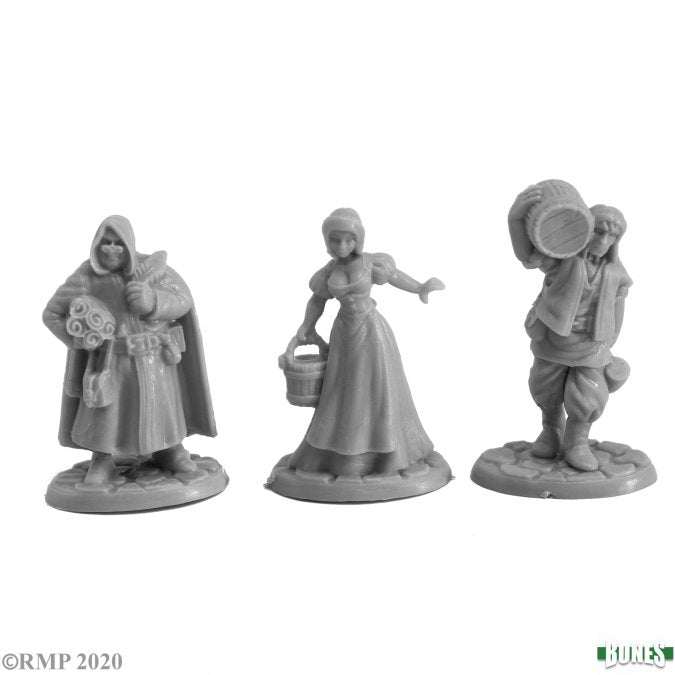 Reaper Bones - Townsfolk III (3 Stk)