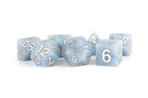 Glacial Debris Dice 16 mm Silicone Rubber Polyhedral Dice Set