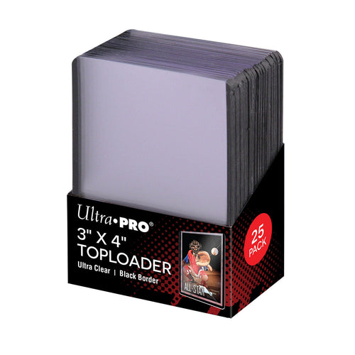 Ultra PRO 3" X 4" Black Border Toploader (25)