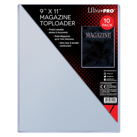 Ultra PRO 9" X 11" Thick Magazine Toploader (10)