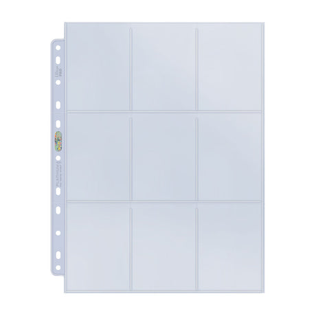 Ultra PRO 9-Pocket Platinum Page for Standard Size Cards (100)