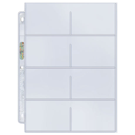 Ultra PRO 8-Pocket Platinum Page with 3.5" X 2.75" Pockets (100)