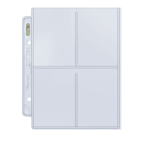 Ultra PRO 4-Pocket Page for Mini 2-Ring Albums (100)