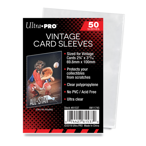 Ultra PRO 2.75" X 3.94" Vintage Card Sleeves (50)