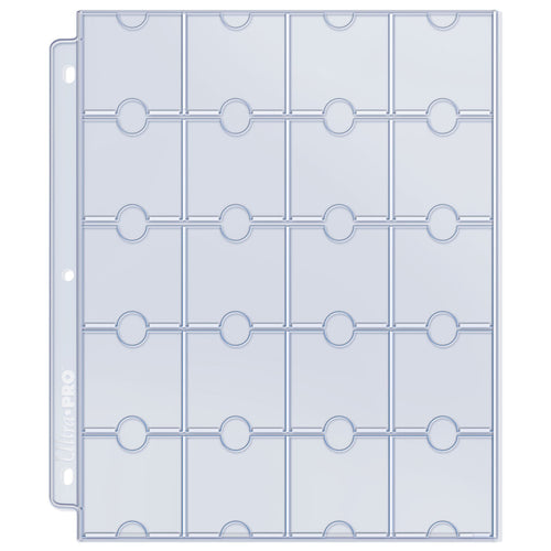 Ultra PRO 20-Pocket Platinum Page for Coins and Tokens (10)