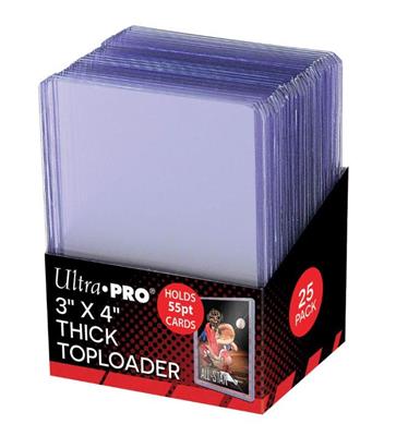 Ultra PRO Action Packed Toploader 3" X 4" 55PT (25)