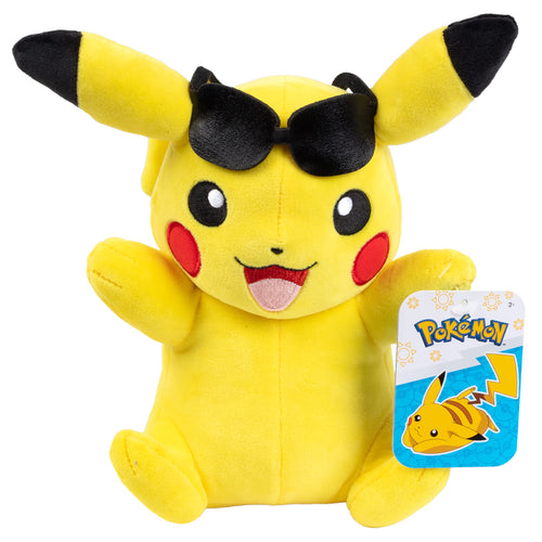 Pokémon Plush: Summer Pikachu with Sunglasses 20 cm
