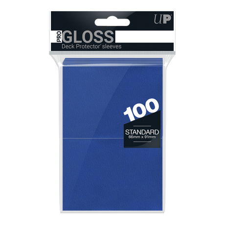 Ultra PRO PRO-Gloss Standard Deck Protector sleeves - Blue (100)