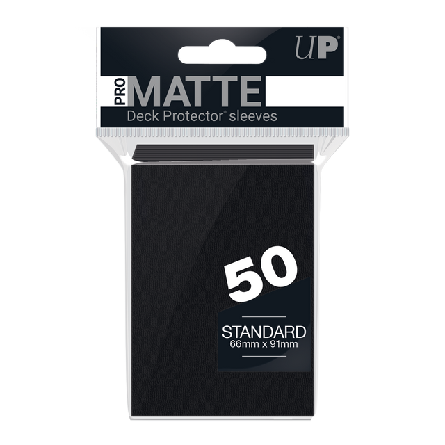 Ultra PRO PRO-Matte Standard Deck Protector sleeves - Black (50)