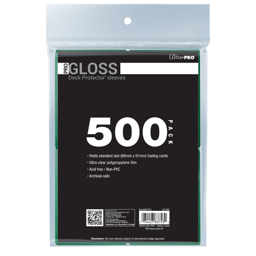 Ultra PRO PRO-Gloss Standard Deck Protector Sleeves Bundle - Green (500)