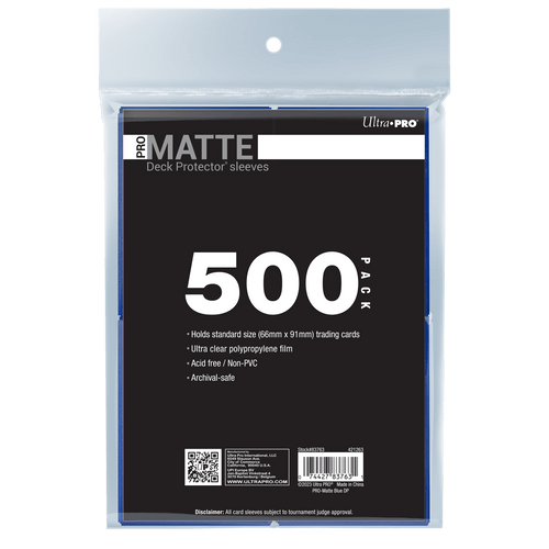 Ultra PRO PRO-Matte Standard Deck Protector Sleeves Bundle - Blue (500)