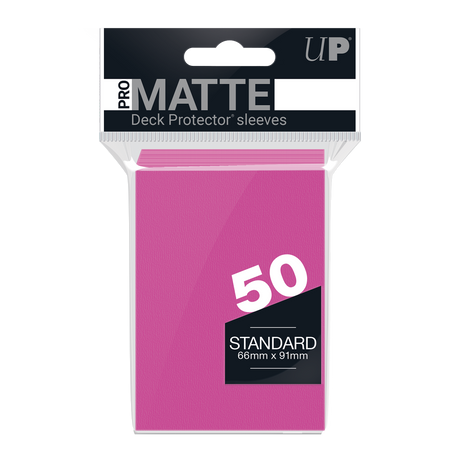 Ultra PRO PRO-Matte Standard Deck Protector sleeves - Bright Pink (50)