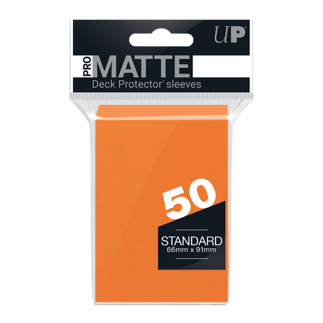 Ultra PRO PRO-Matte Standard Deck Protector sleeves - Orange (50)