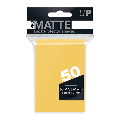 Ultra PRO PRO-Matte Standard Deck Protector sleeves - Yellow (50)