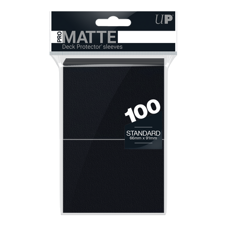 Ultra PRO PRO-Matte Standard Deck Protector sleeves - Black (100)