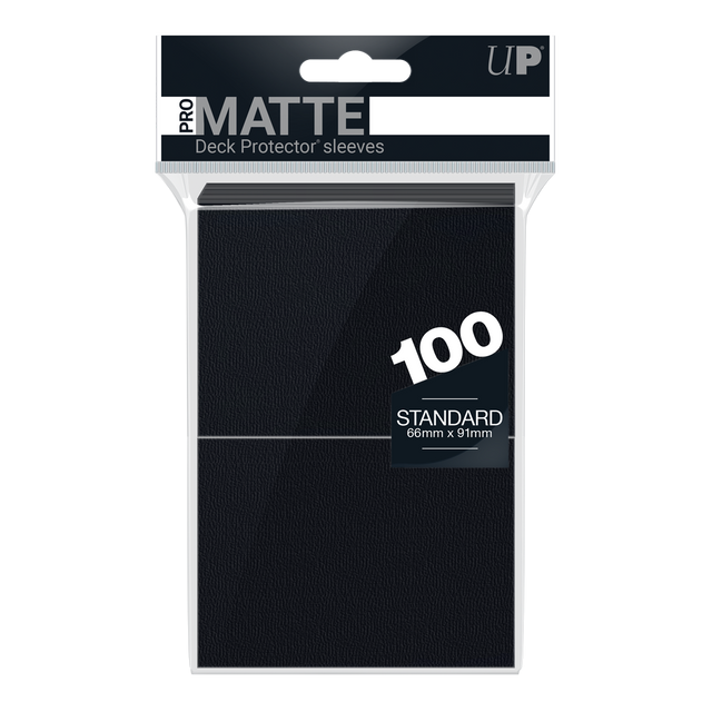 Ultra PRO PRO-Matte Standard Deck Protector sleeves - Black (100)