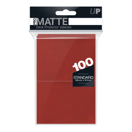 Ultra PRO PRO-Matte Standard Deck Protector sleeves - Red (100)