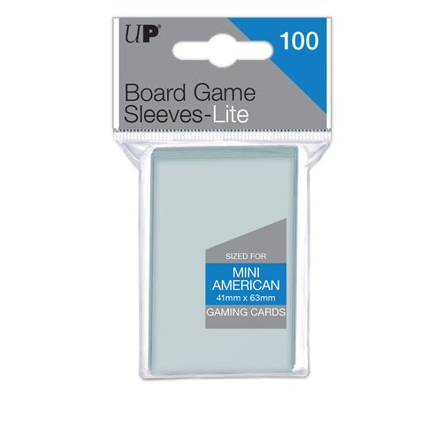 Ultra PRO Lite Mini American Board Game Sleeves 41mm x 63mm (100)