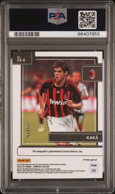 Kaka #SSK Signature Series-Red PSA 8 [2022-23 Panini Donruss Fifa Signature Series]