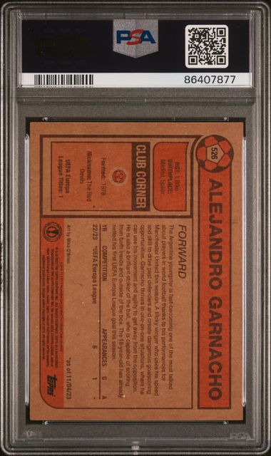 Alejandro Garnacho #526 PSA 9 [2023 Topps Living Uefa Champions League]