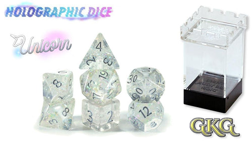 Holographic Dice Unicorn (Polyhedral Set)