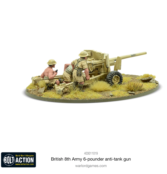 Bolt Action: British 8th Army - 6 pounder ATG (Eng)