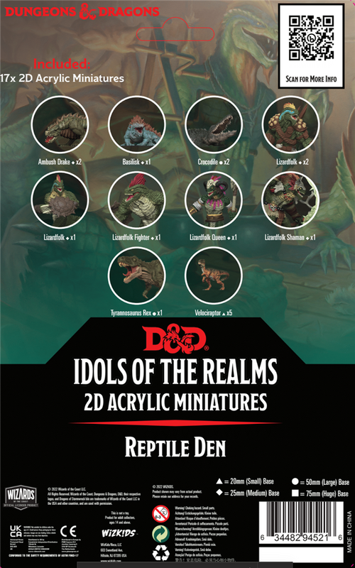Dungeons & Dragons: 5th Ed. - Idols of the Realms: Scales & Tails - Reptile Den - 2D