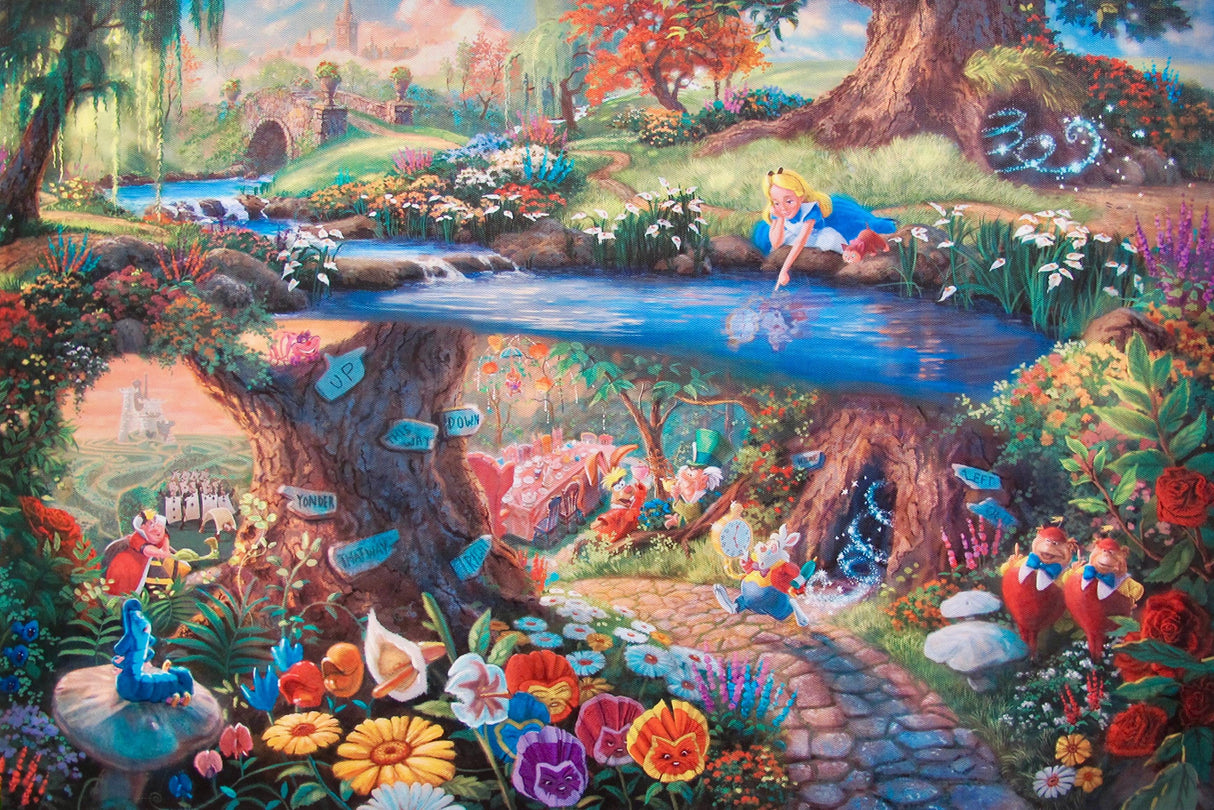 Thomas Kinkade: Disney Alice in Wonderland 1000 (Puslespil)